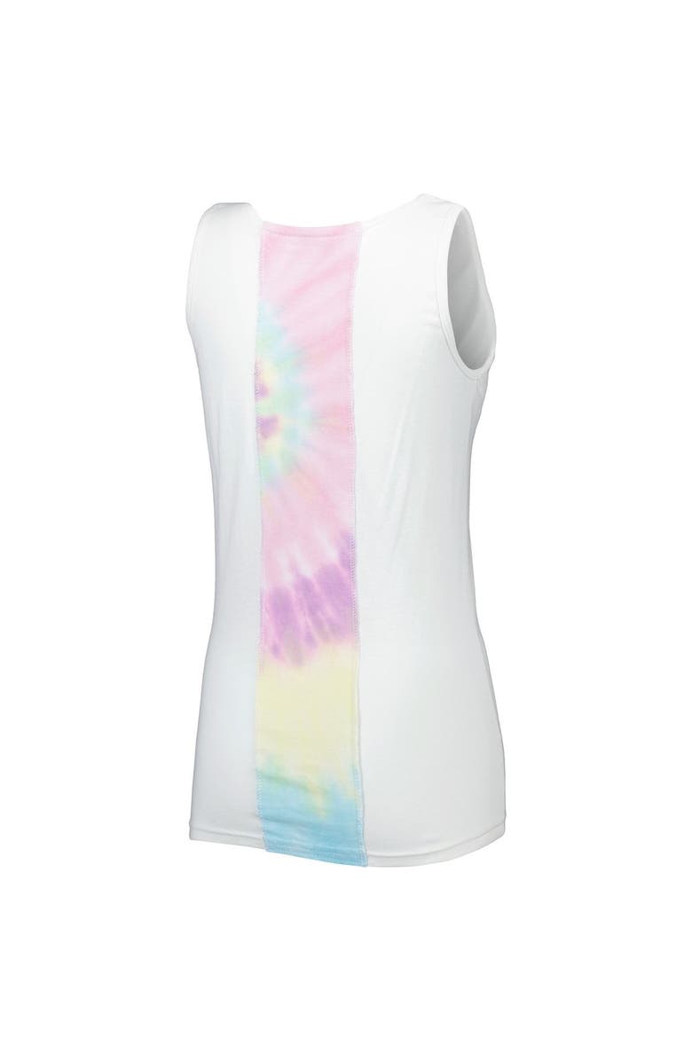 REFRIED APPAREL Women's Refried Apparel White New York Yankees Tie-Dye Tank Top, Alternate, color, White