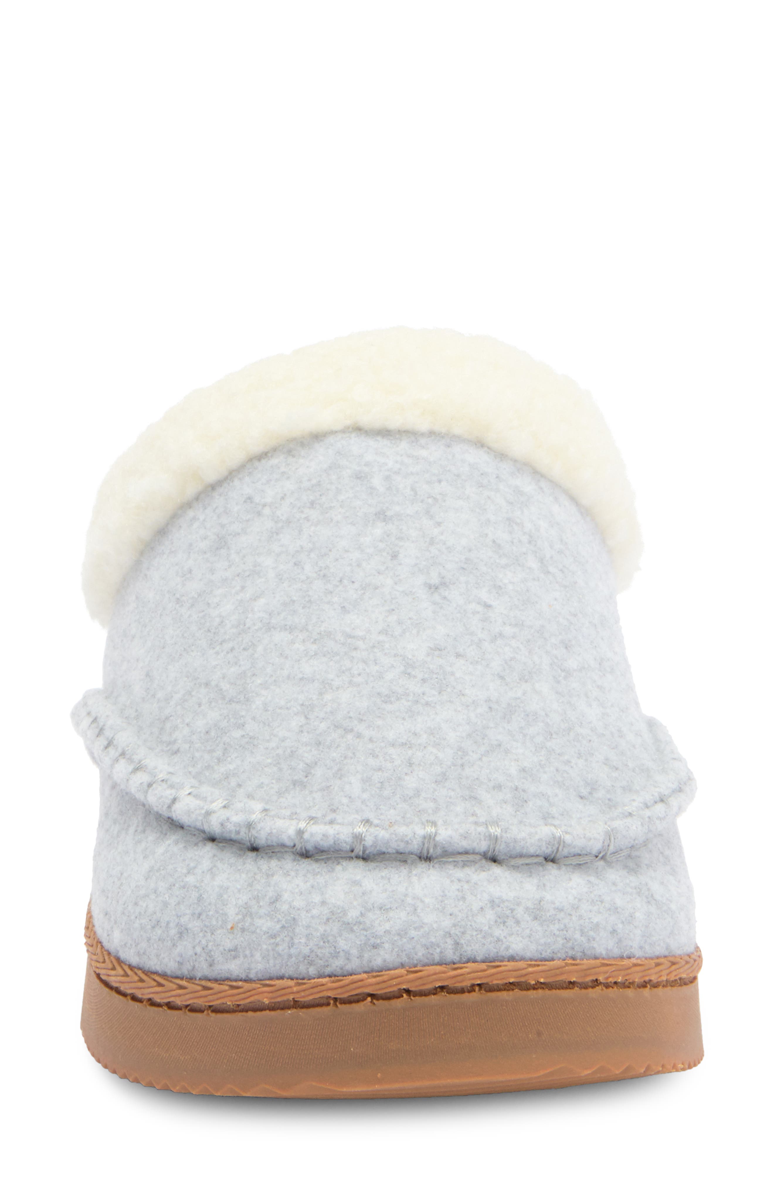 Børn Faux Fur Lined Slipper, Alternate, color, 