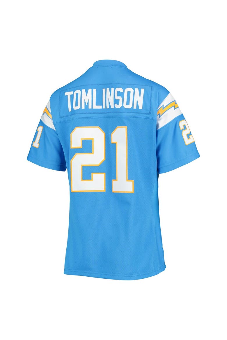 Women's Mitchell & Ness LaDainian Tomlinson Powder Blue Los Angeles Chargers Legacy Replica Player Jersey, Alternate, color, Powder Blue