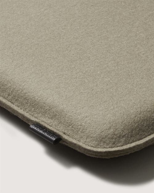 Graf & Lantz Graf Lantz Zabuton Merino Wool Square Seat Cushion In Brown