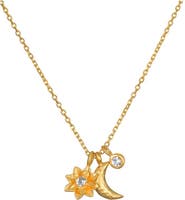 Satya Jewelry Spirit in Transformation Lotus Moon Necklace