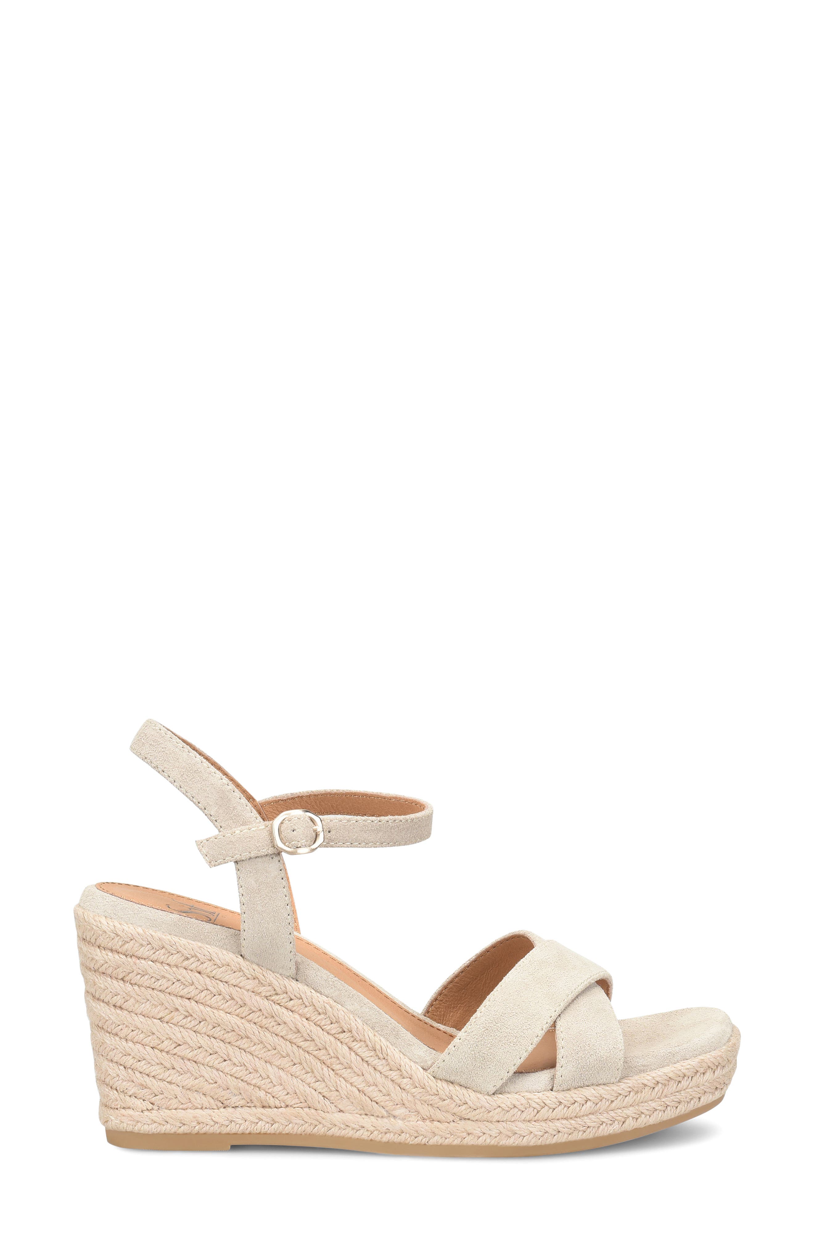 Söfft Neely Slingback Espadrille Platform Wedge Sandal, Alternate, color, Baywater
