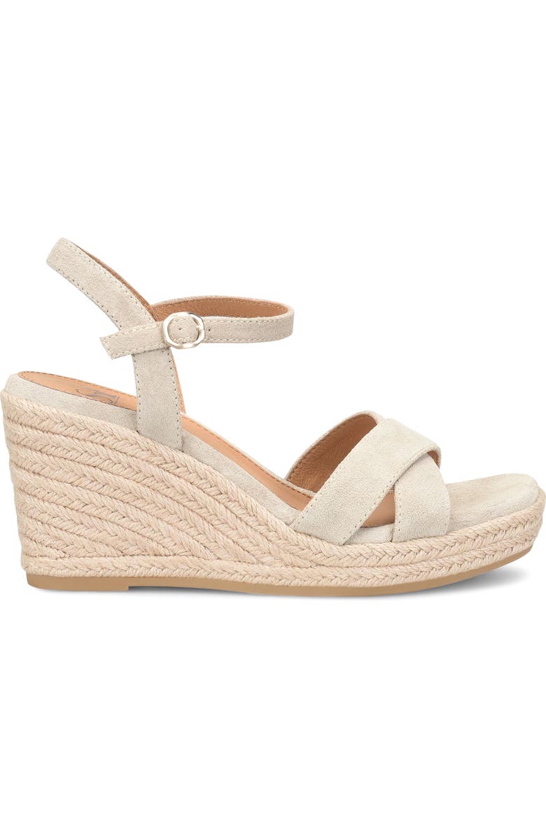 Söfft Neely Slingback Espadrille Platform Wedge Sandal, Alternate, color, Baywater