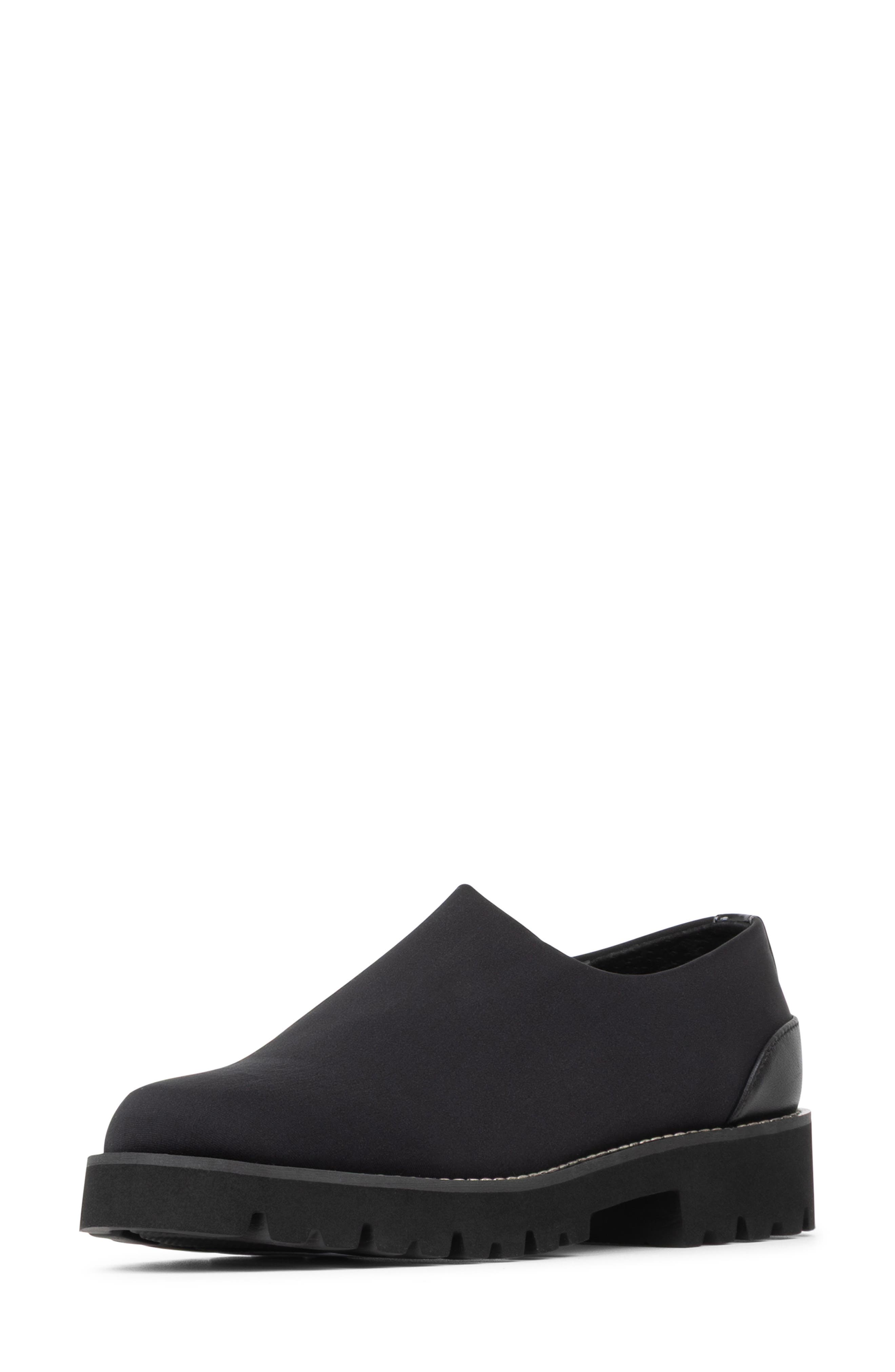 Taper Slip-On Walking Shoe, Alternate, color, BLACK