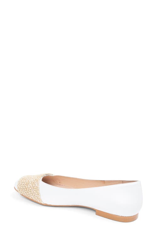 Patricia Green Milan Embellished Ballet Flat In White