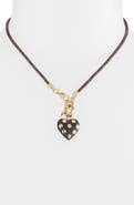 ROXANNE ASSOULIN The Mini Studded Wooden Pendant Necklace