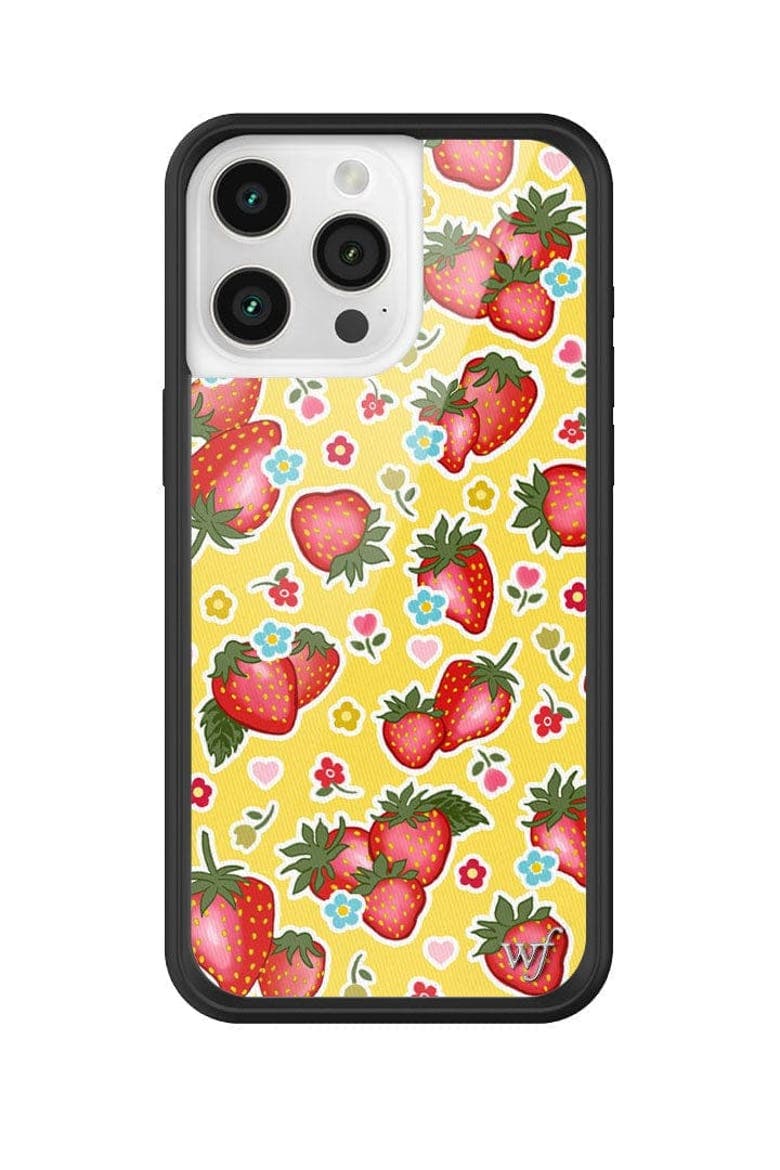 Sweet Berries iPhone Case, Alternate, color, Yellow