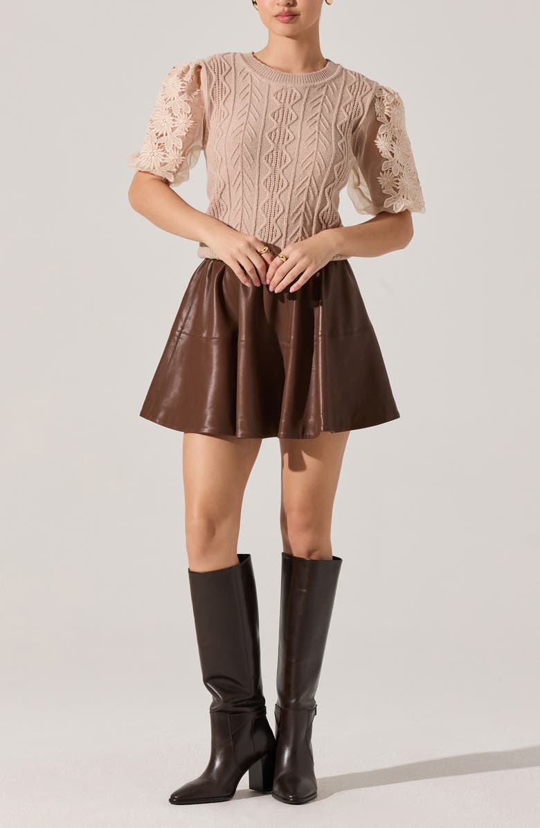 ASTR the Label Elzie Mixed Media Sweater, Alternate, color,