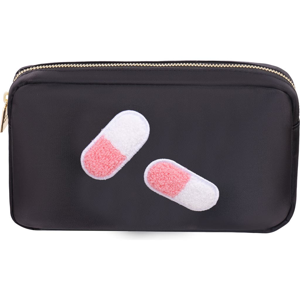 Bloc Bags Medium Pill Cosmetics Bag In Black