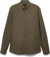 MANGO Regular Fit Button Down Shirt