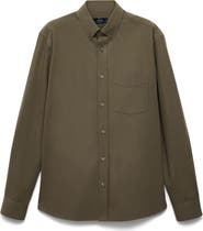 MANGO Regular Fit Button Down Shirt