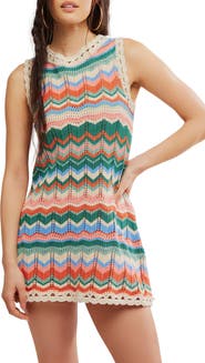 Free People Sandy Mae Crochet Minidress