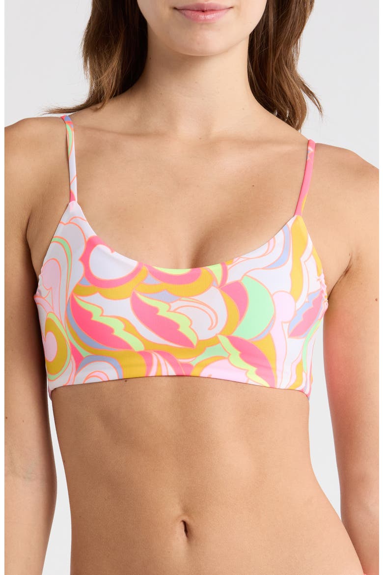 Ceci Reversible Bikini Top, Main, color, PINK