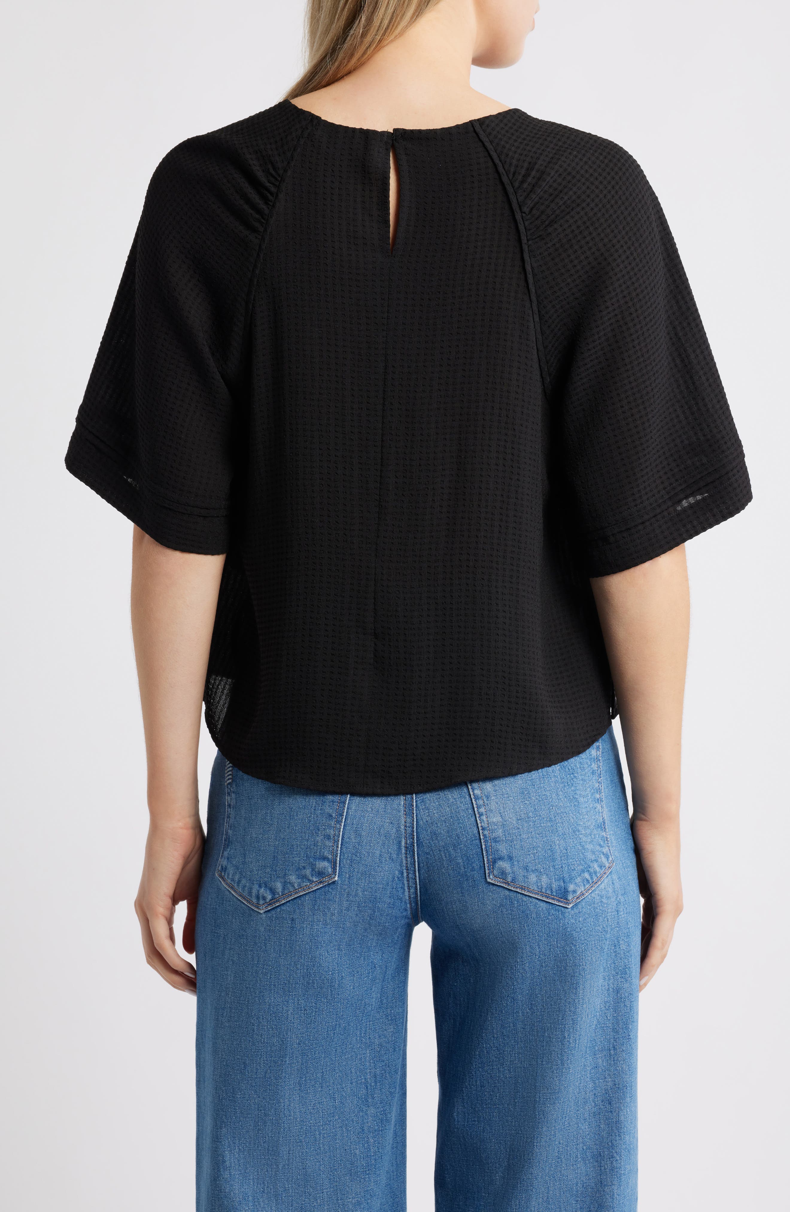 Shirred Bell Sleeve Top - image 2