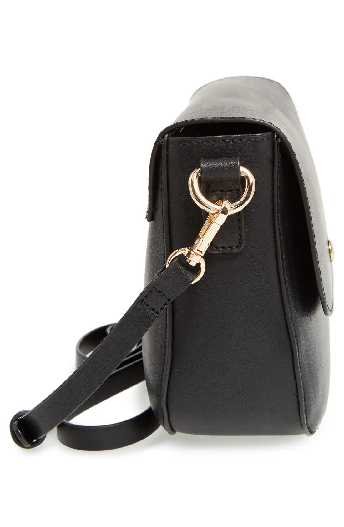 BP. Minimal Faux Leather Crossbody Bag, Alternate, color, 