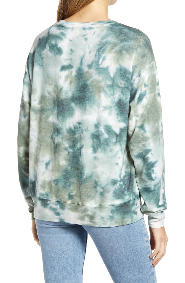 Treasure & Bond Tie Dye Crewneck Sweatshirt, Alternate, color,