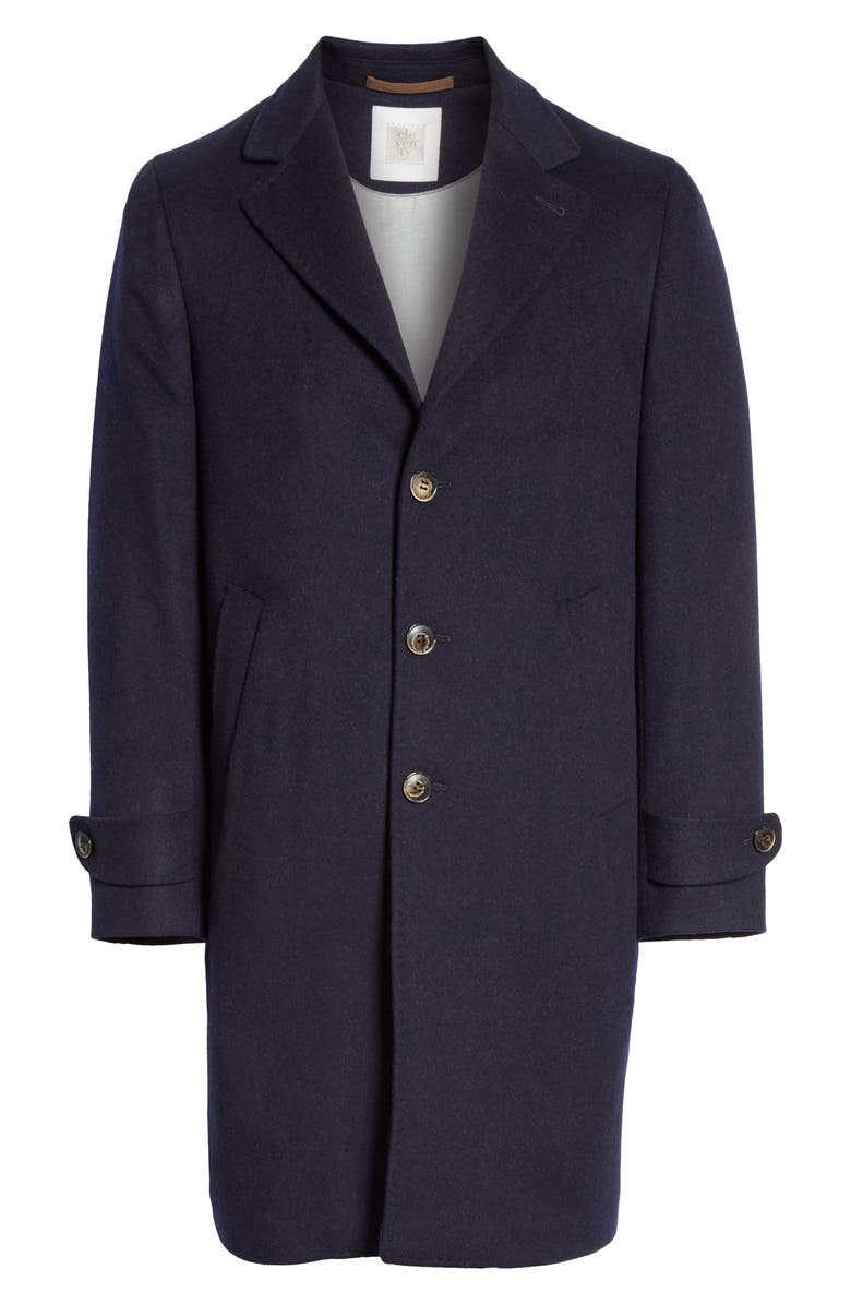 Eleventy Trim Fit Wool & Cashmere Car Coat, Alternate, color,