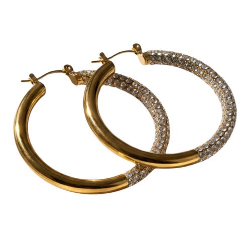 Bianca Waterproof Crystal Hoop Earring