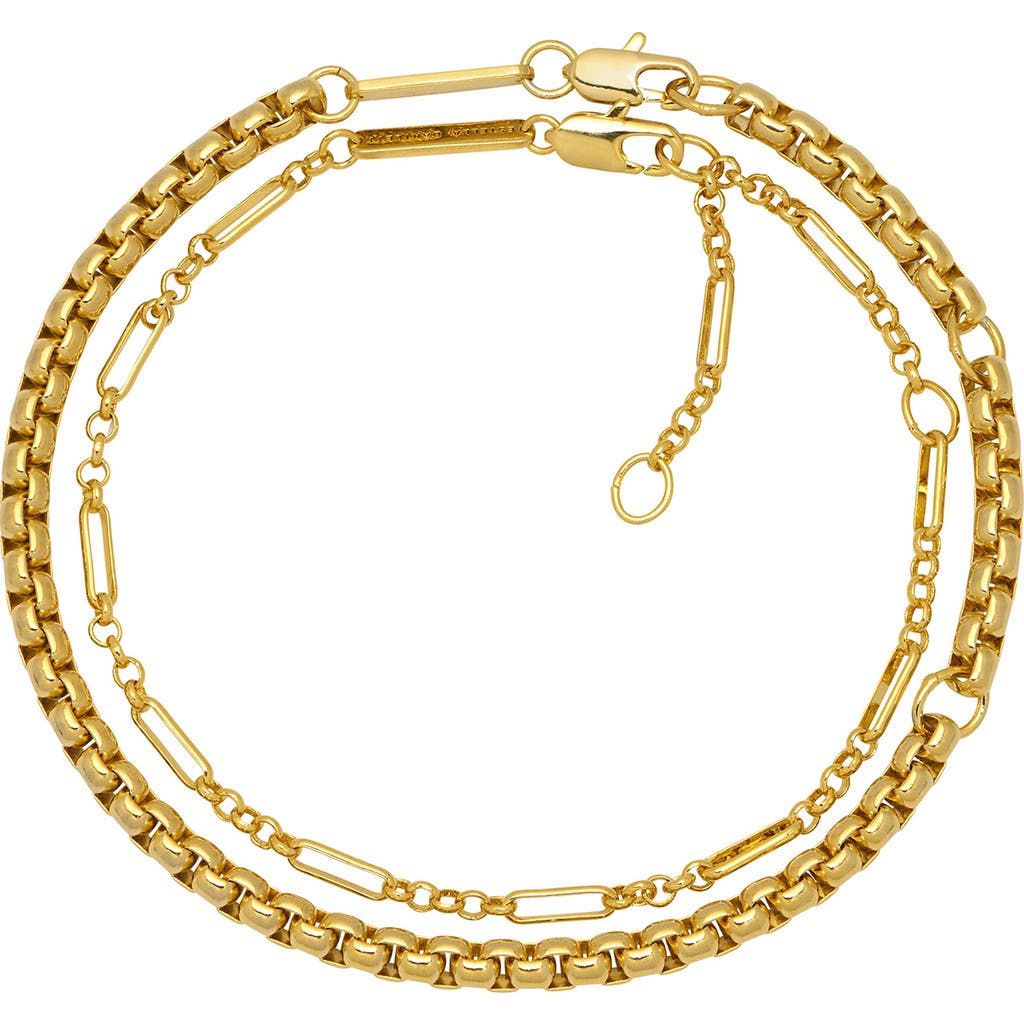Estella Bartlett Set Of 2 Bracelets In Gold