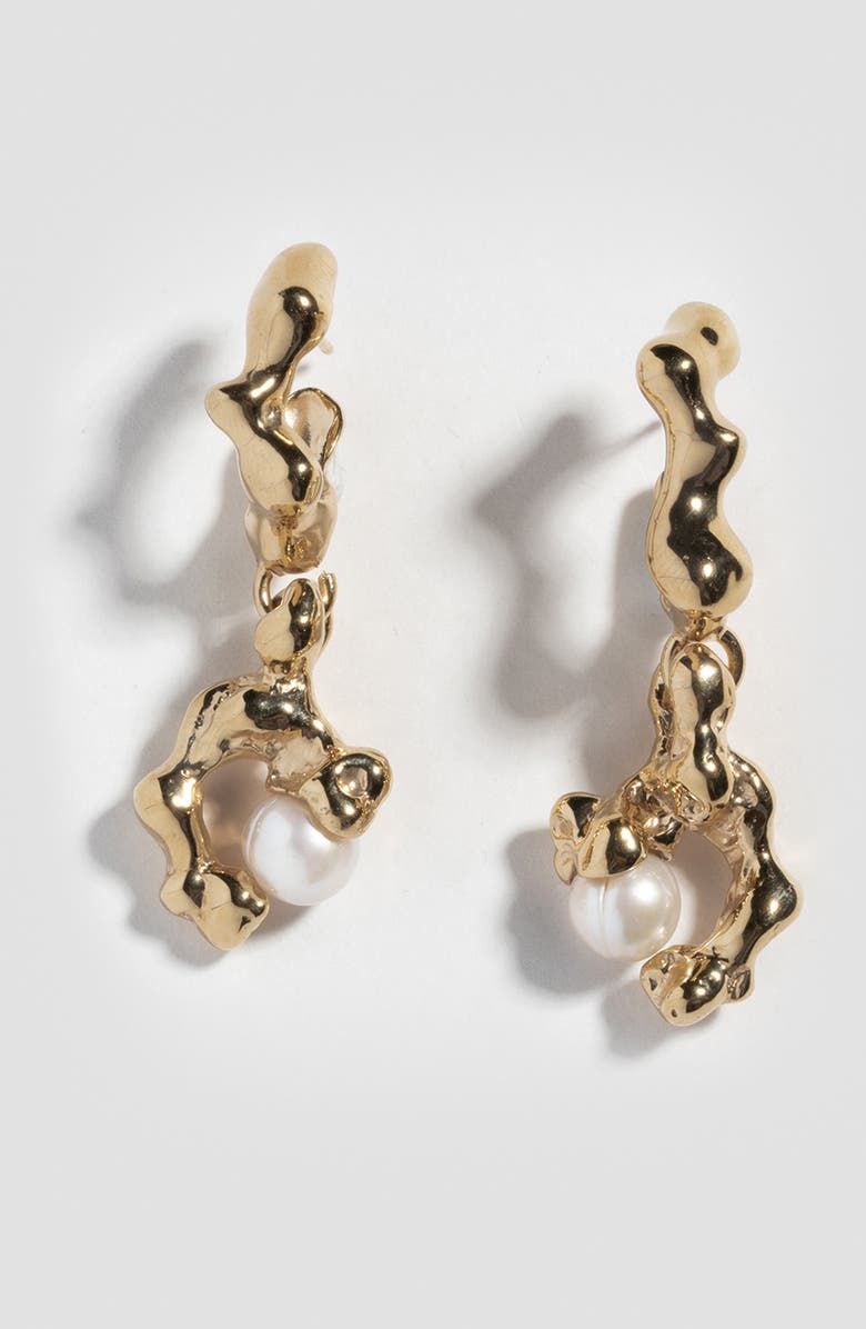 FARIS Fellini Cultured Pearl Drop Earrings, Alternate, color, 