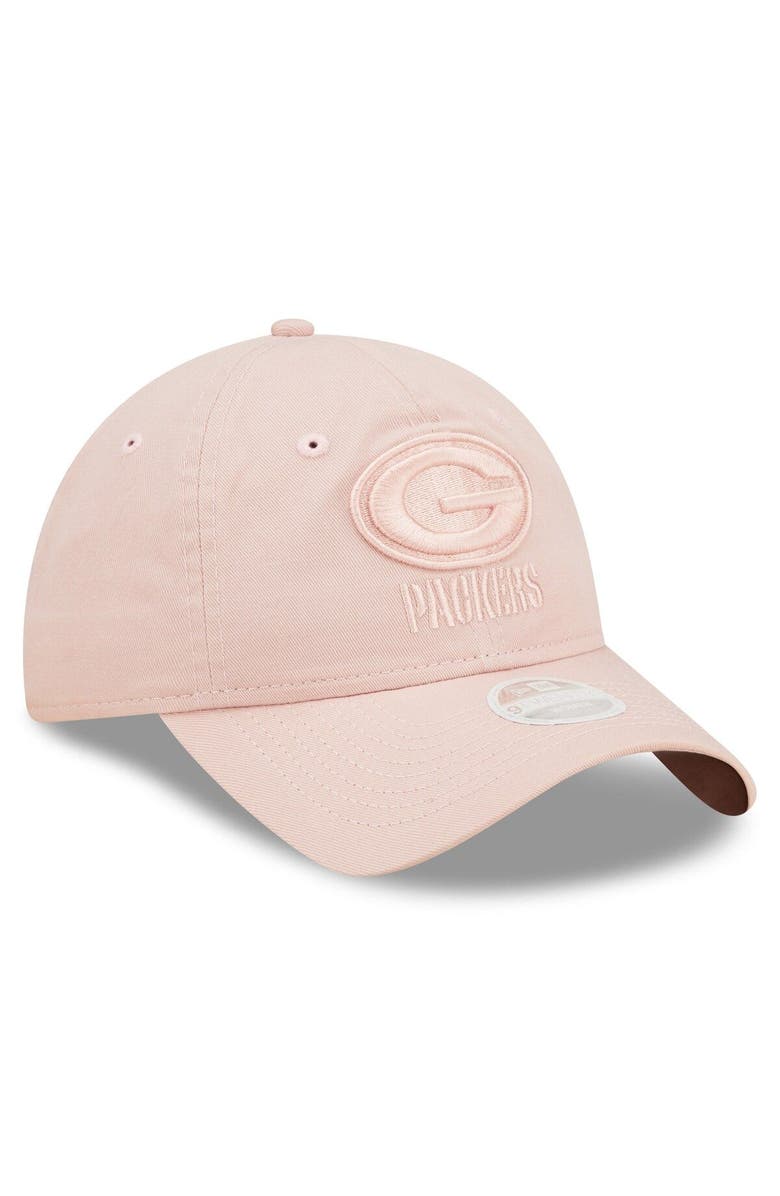 New Era Women's New Era Pink Green Bay Packers Core Classic 2.0 Tonal 9TWENTY Adjustable Hat, Alternate, color, 