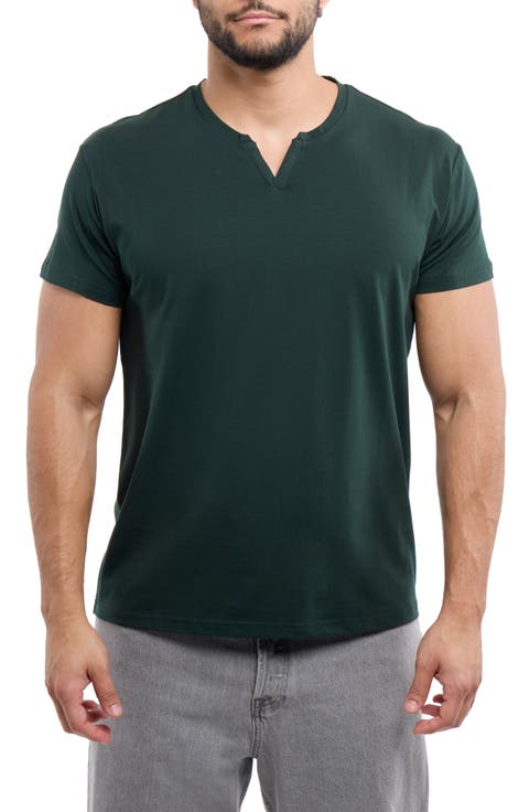 Split Neck T-Shirt