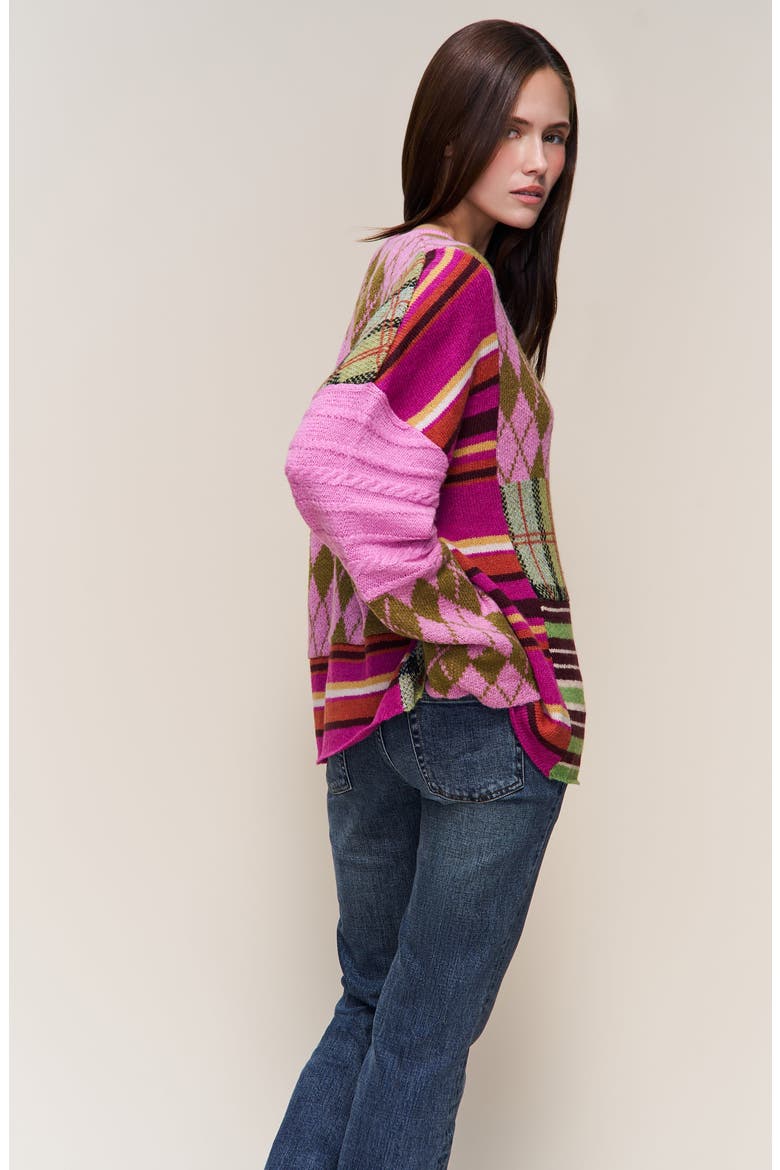 Zuri Sweater, Alternate, color, Pink Multi
