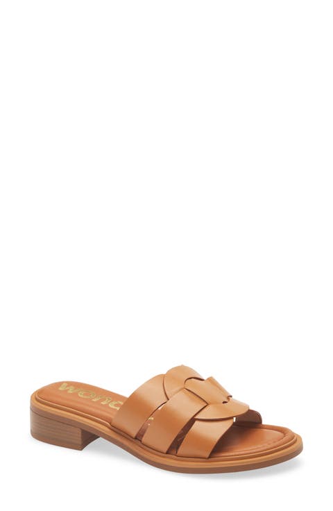 Leather Slide Sandal (Women)