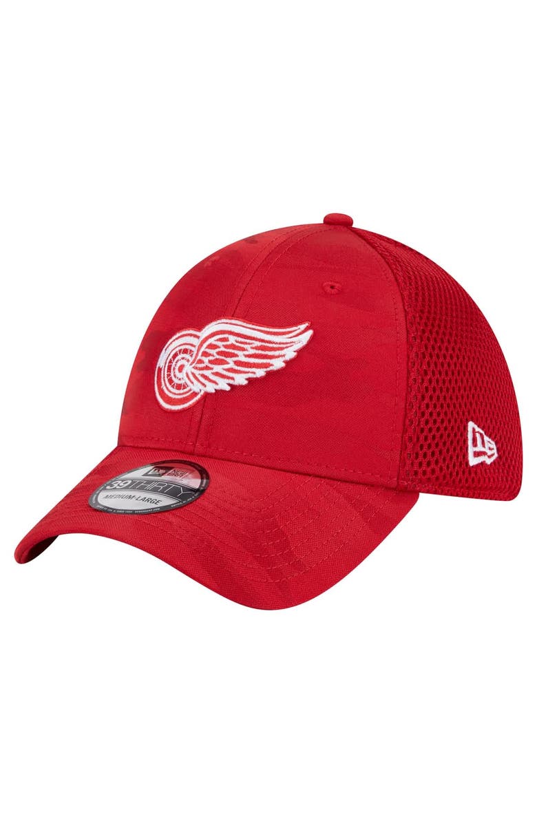 New Era Men's New Era  Red Detroit Red Wings Active Subtle Camo 39THIRTY Flex Hat, Alternate, color, 