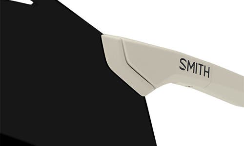 Smith Vert 139mm Chromapop™ Polarized Shield Sunglasses In Matte Bone/chromapop Black