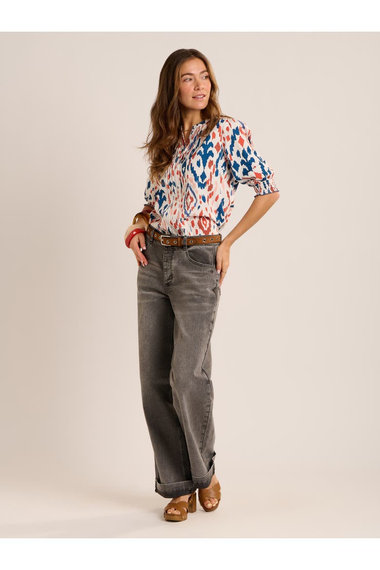 Yuki Painterly Blouse, Alternate, color, Multi