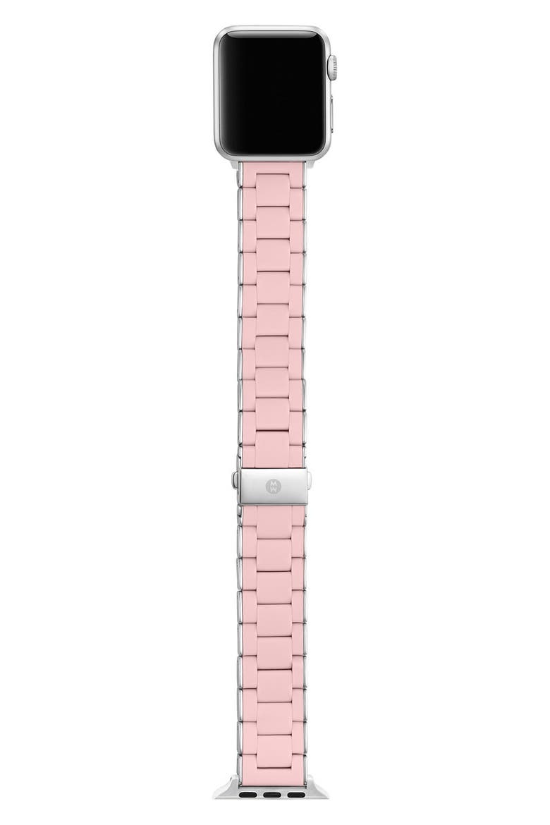 Silicone 20mm Apple Watch® Watchband, Alternate, color, PINK