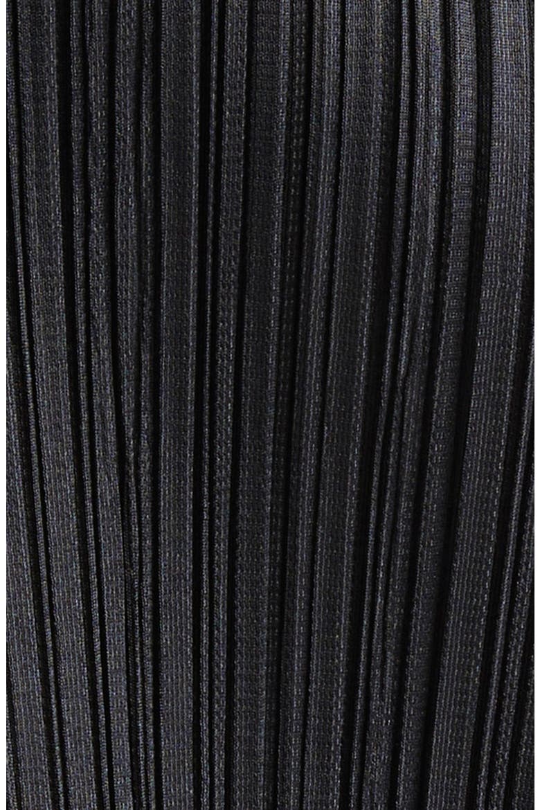 Thicker Bottoms 1 Pleated High Waist Crop Pants, Alternate, color, BLACK