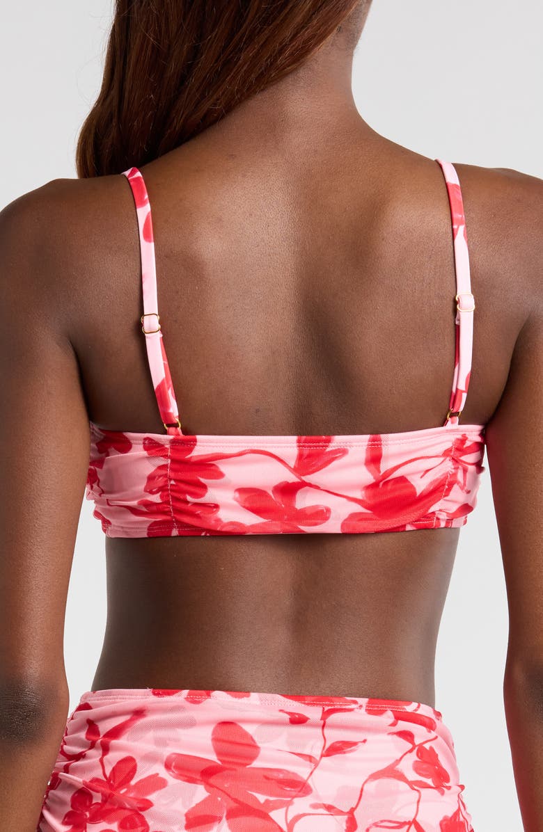 Hutch Tawnie Bikini Top, Alternate, color, Lipstick Optimistic Floral