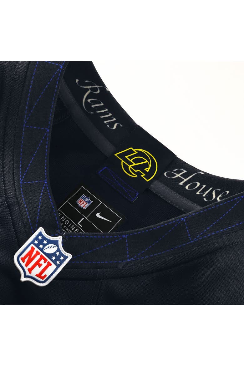 Men's Nike Puka Nacua Midnight Blue Los Angeles Rams 2025 Rivalries Collection Game Jersey, Alternate, color, Dark Blue