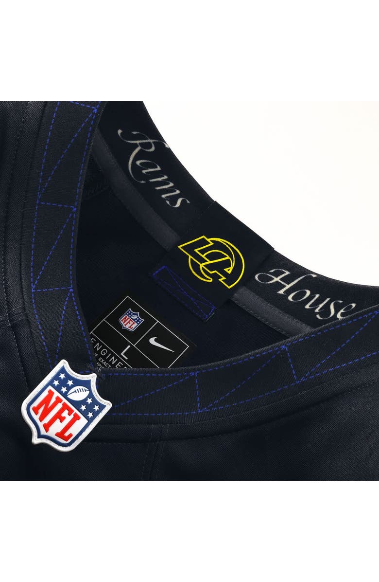 Nike Men's Nike Puka Nacua Midnight Blue Los Angeles Rams 2025 Rivalries Collection Game Jersey, Alternate, color, Dark Blue