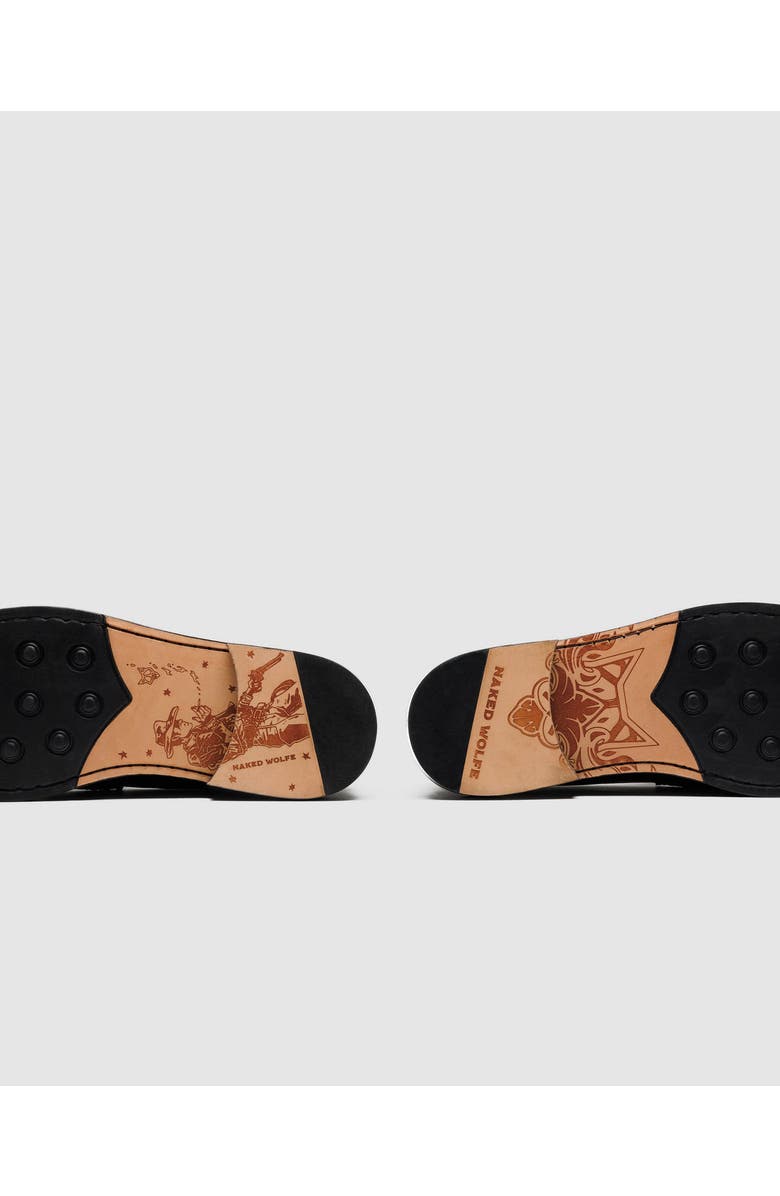 Naked Wolfe Roma Black Croc, Alternate, color, Black