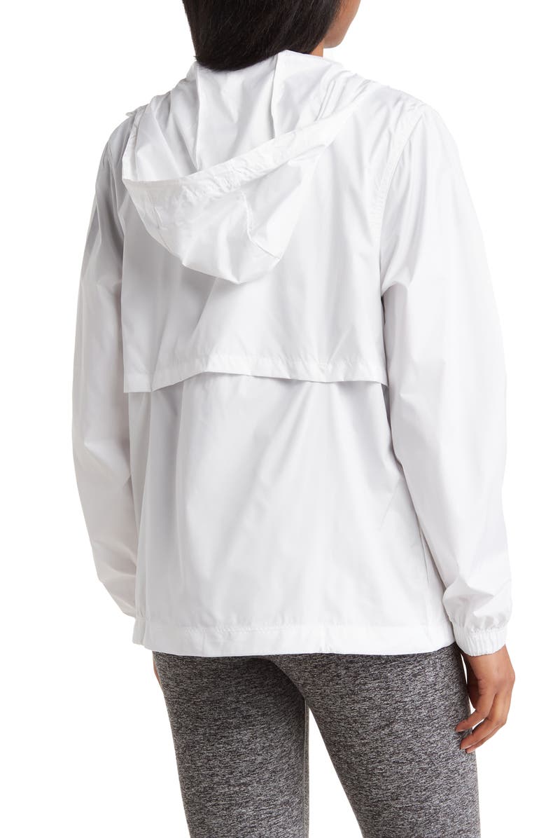 Nike Repel Water-Resistant Windbreaker Jacket, Alternate, color, 100 White/ Black