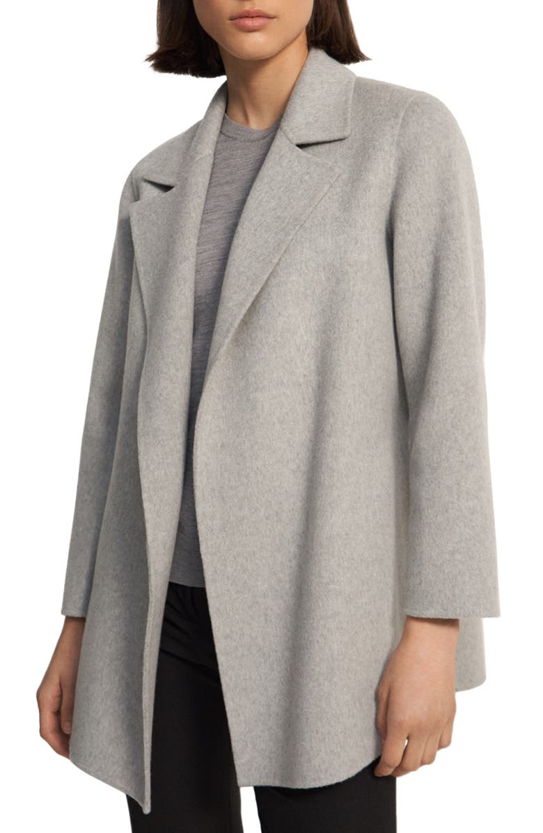 Theory Clairene Wool & Cashmere Jacket, Alternate, color, Melange Grey - Qd0