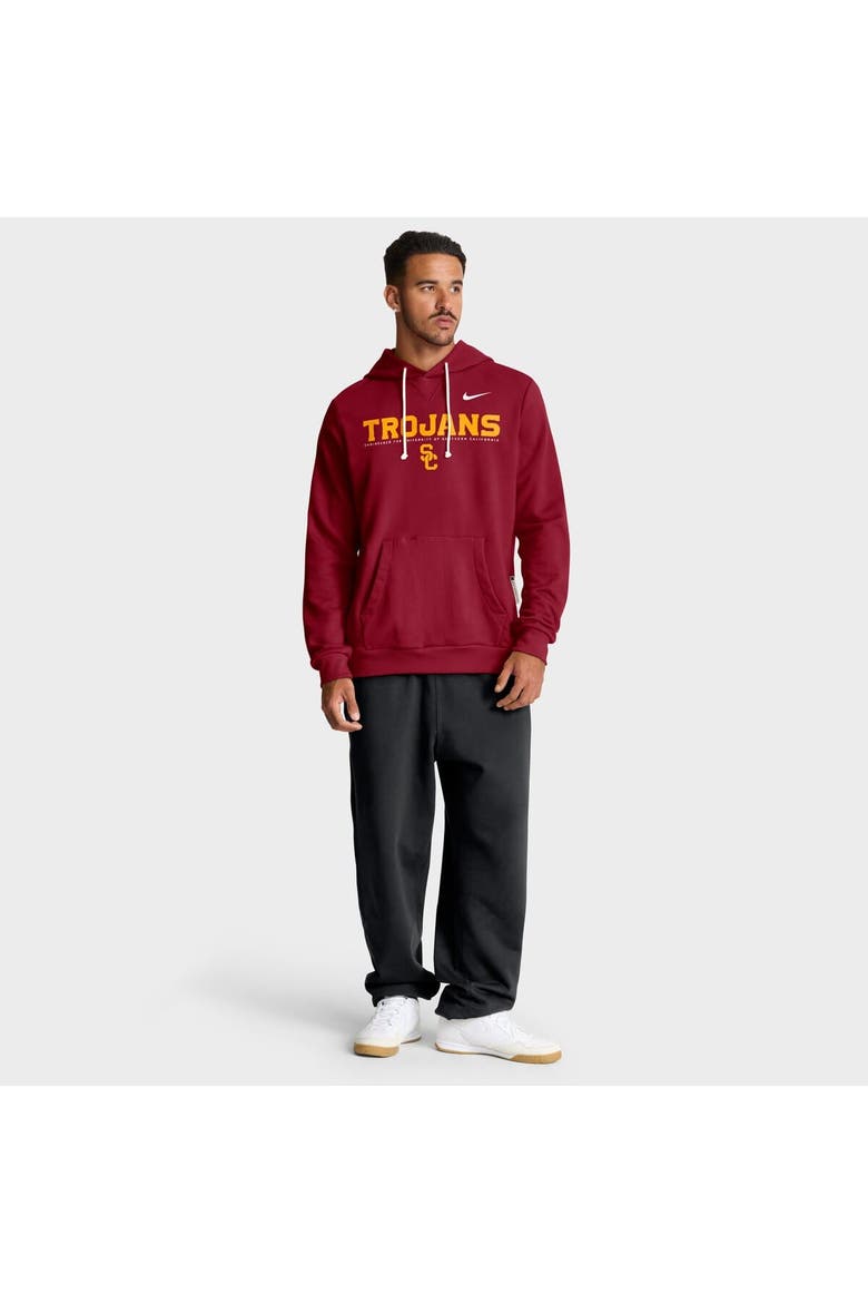 Men's Nike Cardinal USC Trojans 2025 Sideline Standard Issue Dri-FIT Hoodie, Alternate, color, Cardinal