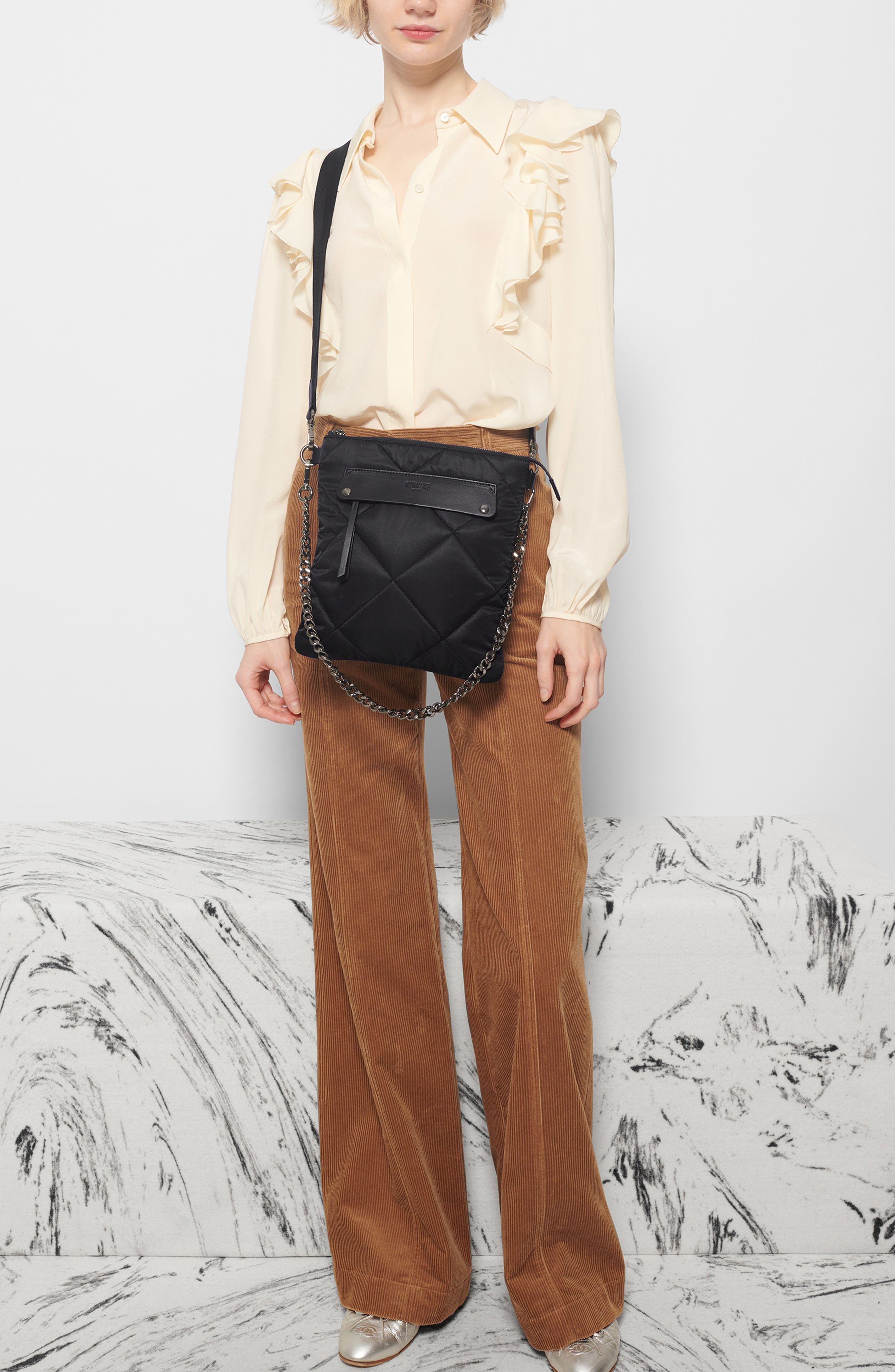 MZ Wallace Madison Quilted Crossbody Bag, Alternate, color, 