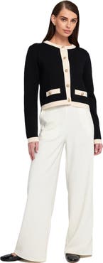 ELLE Collection Fine Gauage Light Weight Framed Cardigan Sweater