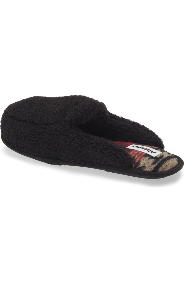 Abound Robbie Faux Shearling Mule, Alternate, color, Black