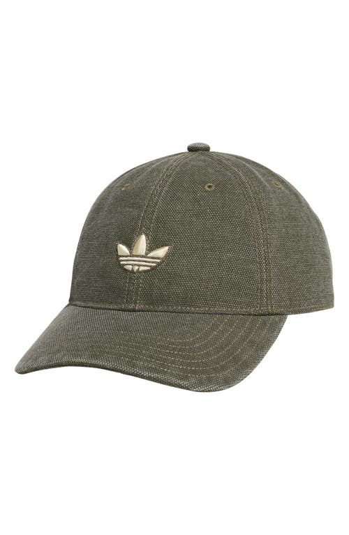 adidas Italian Dye Baseball Cap in Olive Strata Green/yellow at Nordstrom
