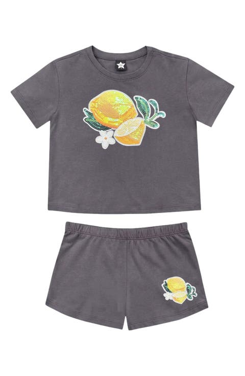 Kids' Easy Sequin Top & Shorts Set