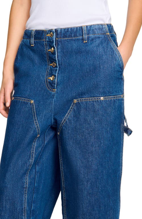 Sandro Aaron Carpenter Jeans In Blue Jean