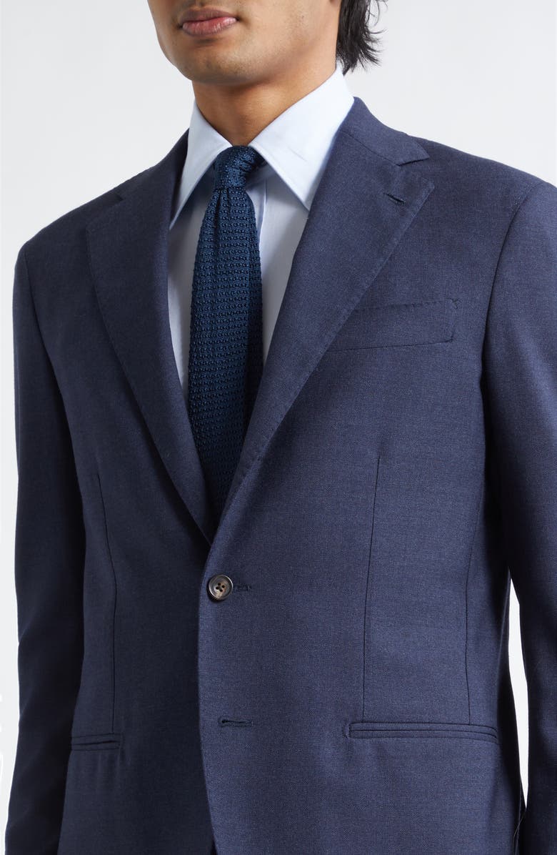 J. Mueser Waverly Indigo High Twist Virgin Wool Suit, Alternate, color, Slate Blue
