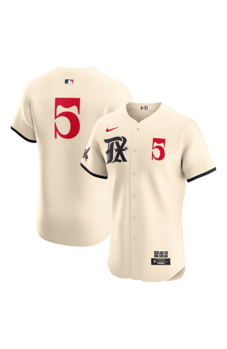 Nike Men's Nike Corey Seager Cream Texas Rangers City Connect Elite ...