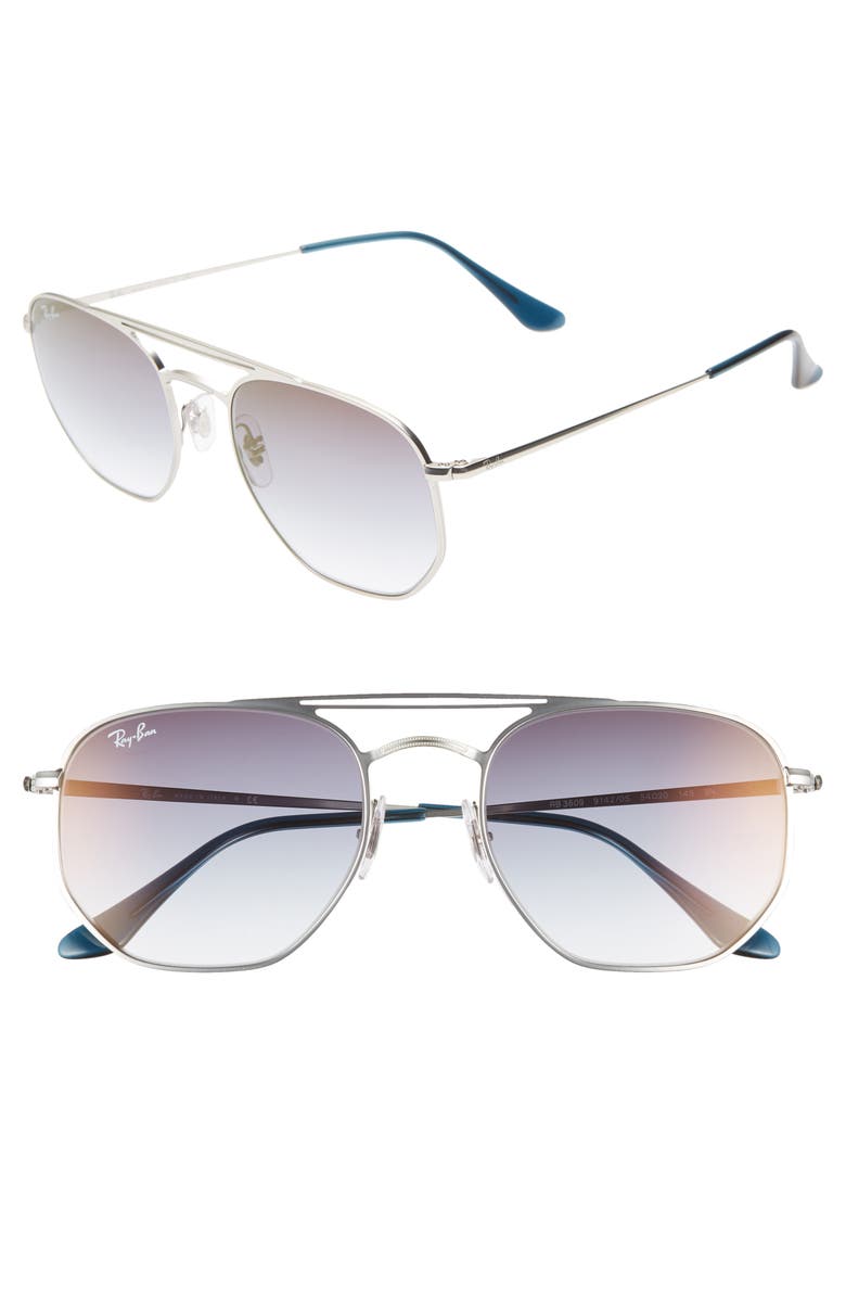 Ray-Ban Navigator 54mm Double Bridge Sunglasses, Main, color, 