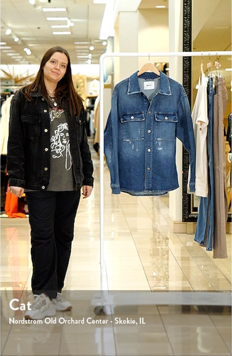 Roger 1871 Distressed Stretch Denim Overshirt, sales video thumbnail